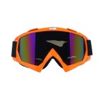 Ochelari unisex ski, snowboard si multe alte sporturi, rama portocalie - lentila multicolora, O1PM